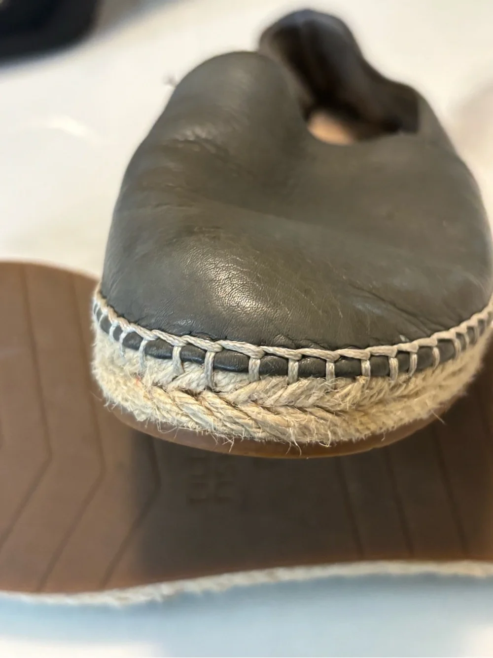 Eileen Fisher Woman’s Leather Espadrille - Gray